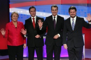 Aspirantes presidenciales de la alianza opositora "Nueva Mayoría" (Foto: EFE)