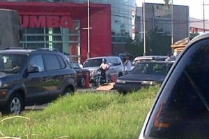 Tonamiento tras accidente de tránsito en la avenida Luperó.