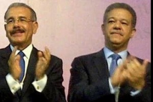 Danilo Medina y Leonel Fernández en el VIII Congreso del PLD 