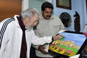 El líder de la Revolución Cubana, Fidel Castro, sostuvo una reunión histórica con el mandatario venezolano (Foto: Archivo)