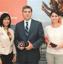 Janet Burgos, Mariano Sánchez y Mabel Aristy.