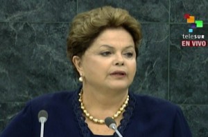 Dilma Rousseff llamó a la comunidad internacional a rechazar el espionaje. (Foto: teleSUR)