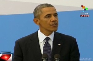 Barack Obama defiende ante el mundo un ataque contra Siria. (Foto: teleSUR)