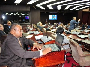 Sesión de la Cámara de Diputados. (El Caribe )