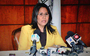 Maritza Hernández, ministra de Trabajo.