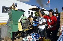 Las autoridades de Aduanas destryen una cantidad millonaria de cigarrillos introducidos a la República Dominicana de contrabando.