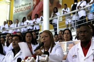 Los médicos venezolanos apoyarán la continuidad de la Revolución Bolivariana, iniciada por el Comandante Hugo Chávez. (Foto: AVN)