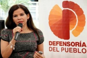 La defensora del pueblo de Venezuela espera que el diálogo entre el Gobierno y la oposición traiga paz para el país. 