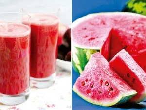 El jugo de la sandía es una bebida hidratante y refrescante, especialmente en los días calurosos. 