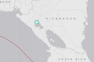 El temblor se sintió con fuerza en la ciudad capital, Managua .