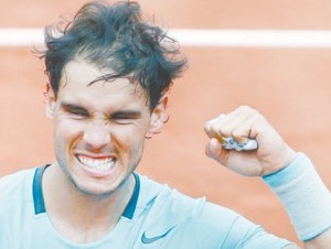 Rafael Nadal celebra su avance. (AP )