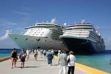 Turistas de cruceros en Puerto Plata.