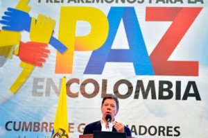 Presidente Juan Manuel Santos, desea acelerar negociación de paz con las FARC.