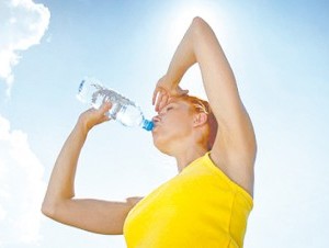 La gente se quema del calor.