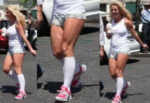 Britney Spears con sobrepeso y celulitis.