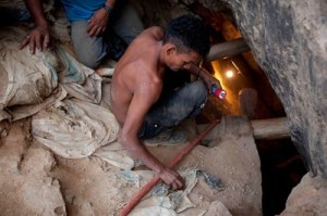 Tres de los once mineros lograron salir con vida, el pasado viernes