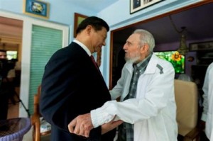 Fidel Castro y Xi Jinping sostuvieron encuentro el martes. 