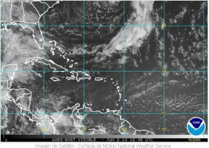 La Oficina Nacional de Meteorología informó que para las próximas 24-horas las condiciones del tiempo seguirán bajo la influencia de una débil vaguada y temperaturas calurosas.