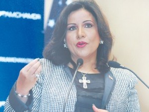 Margarita Cedeño, vicepresidente de la República, en la actividad. 