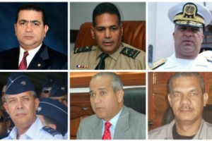 En sentido horario: Maximiliano Muñoz Delgado, Rubén Darío Paulino Sem, Edwin R. Dominici Rosario, Ramón Hernández Hernández, Sigfrido Pared Pérez y Pablo Arturo Pujols.