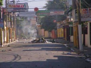 Protesta en Navarrete.