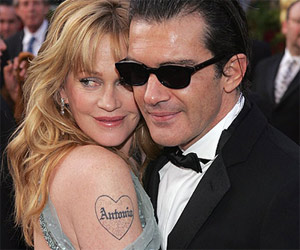 Melanie Griffith y Antonio Banderas.