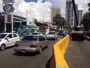 Trabajos de la CAASD en el malecón de Santo Domingo. (Fuente Externa) 