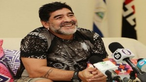 Maradona se encuentra en Nicaragua desde el pasado miércoles, donde se reunió con el presidente Daniel Ortega. | Foto: El 19 Digital