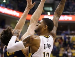 Paul George encestó 29 puntos para conducir la victoria de los Pacers. (Fuente Externa) 